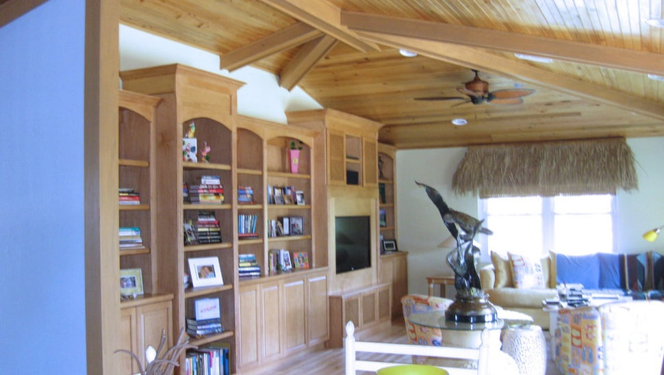 Built-in bookshelves, Remodeling, construction, home design, custom carpentry, Fort Myers, Naples, FL